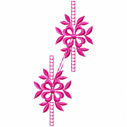 Flowers And Tree Embroidery Design 8